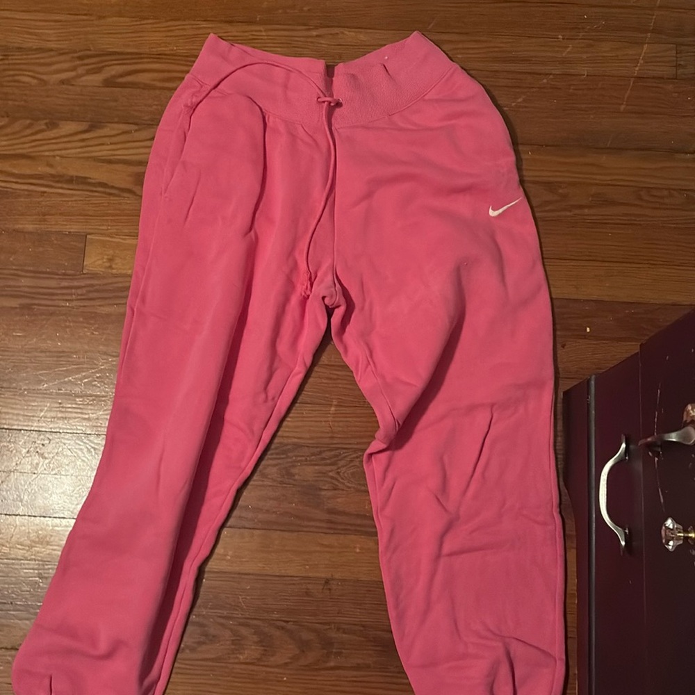 Pink nike women sweatpants
